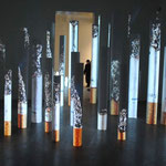 High, ‘Winston, Camel, Salem, Marlboro’ by Tony Oursler.